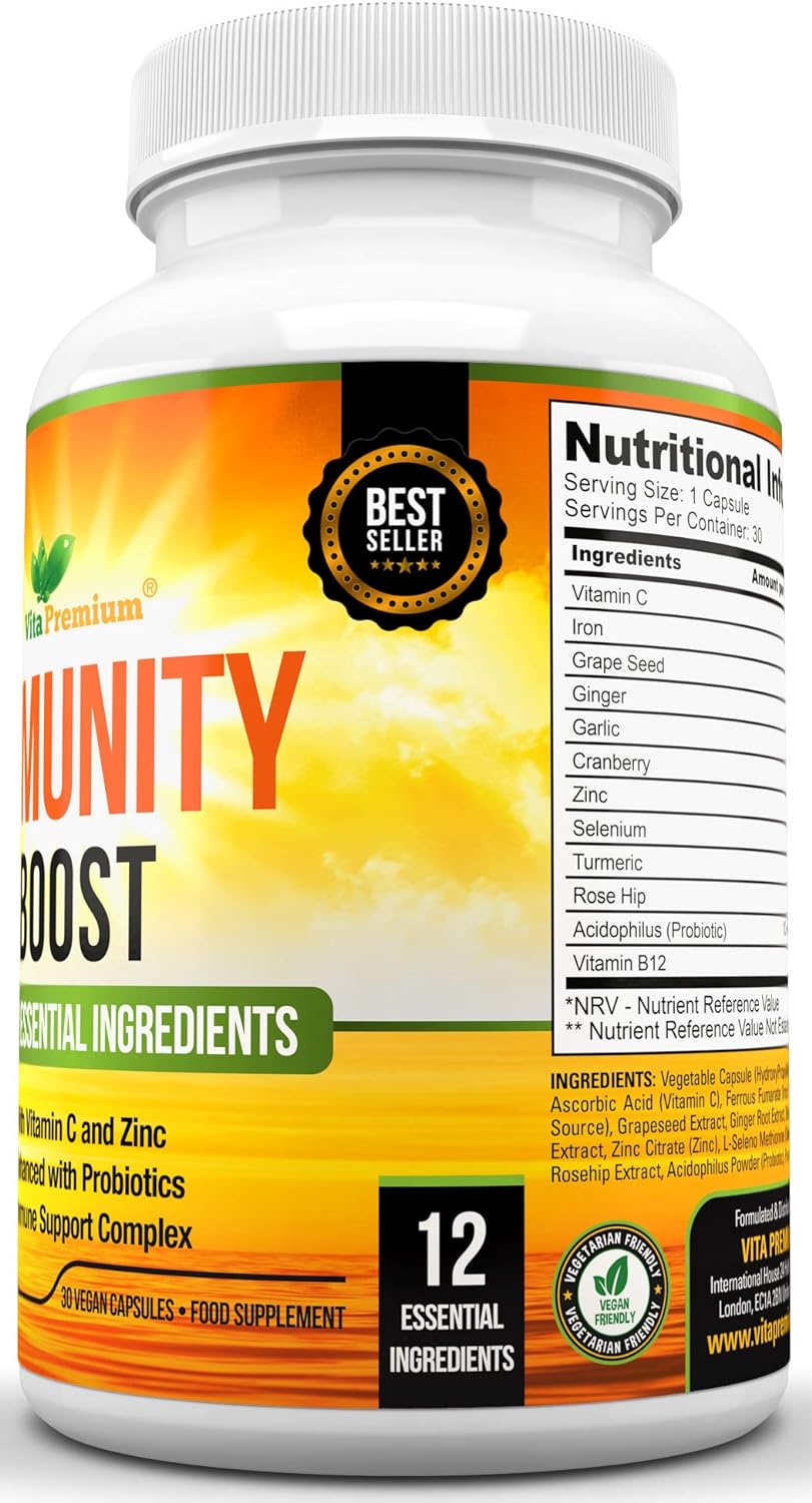 Immune System Booster with Vitamins 30 count