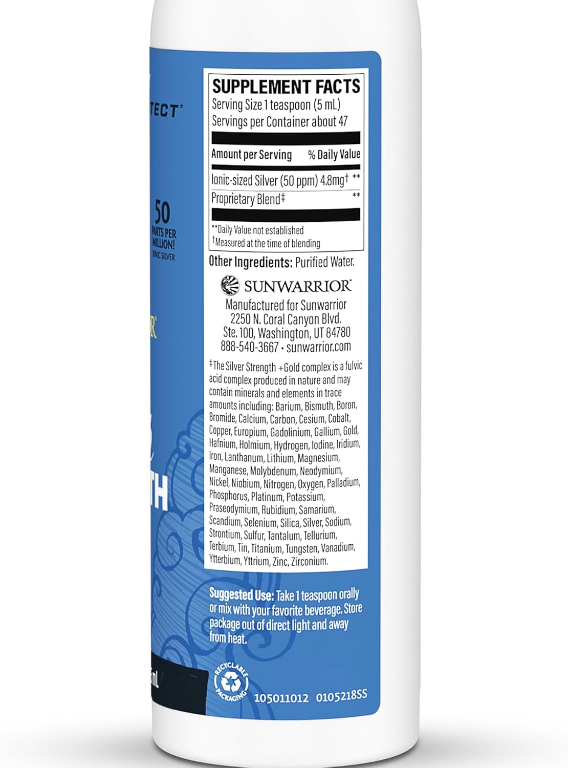 Sunwarrior  Silver Strength - 8 oz