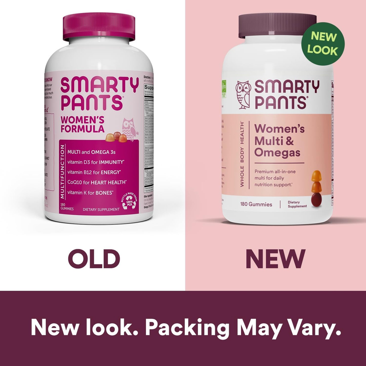 SmartyPants Women's Formula Gummy Vitamins: Gluten Free, Multivitamin, CoQ10, Folate 180 gummies