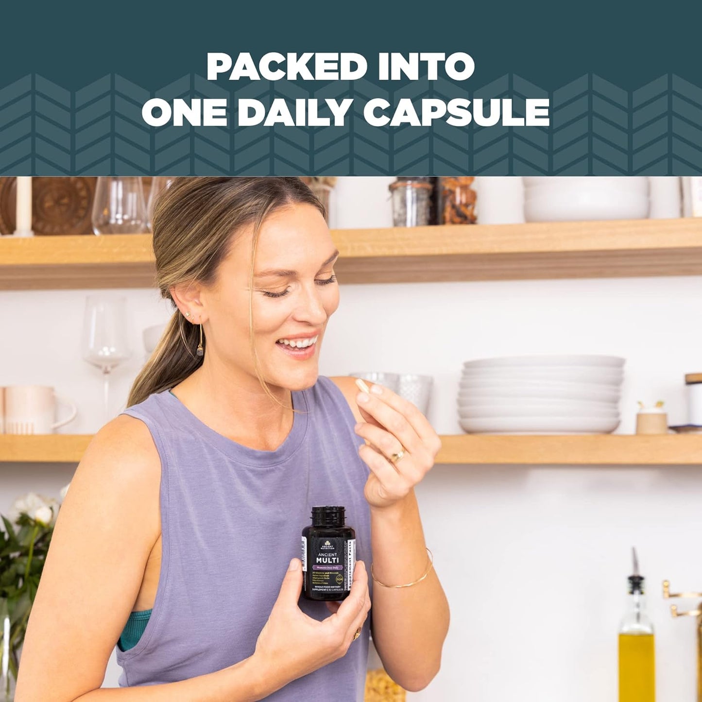 Ancient Nutrition Multivitamin for Women, Ancient Multi Women's Once Daily Vitamin 30 count