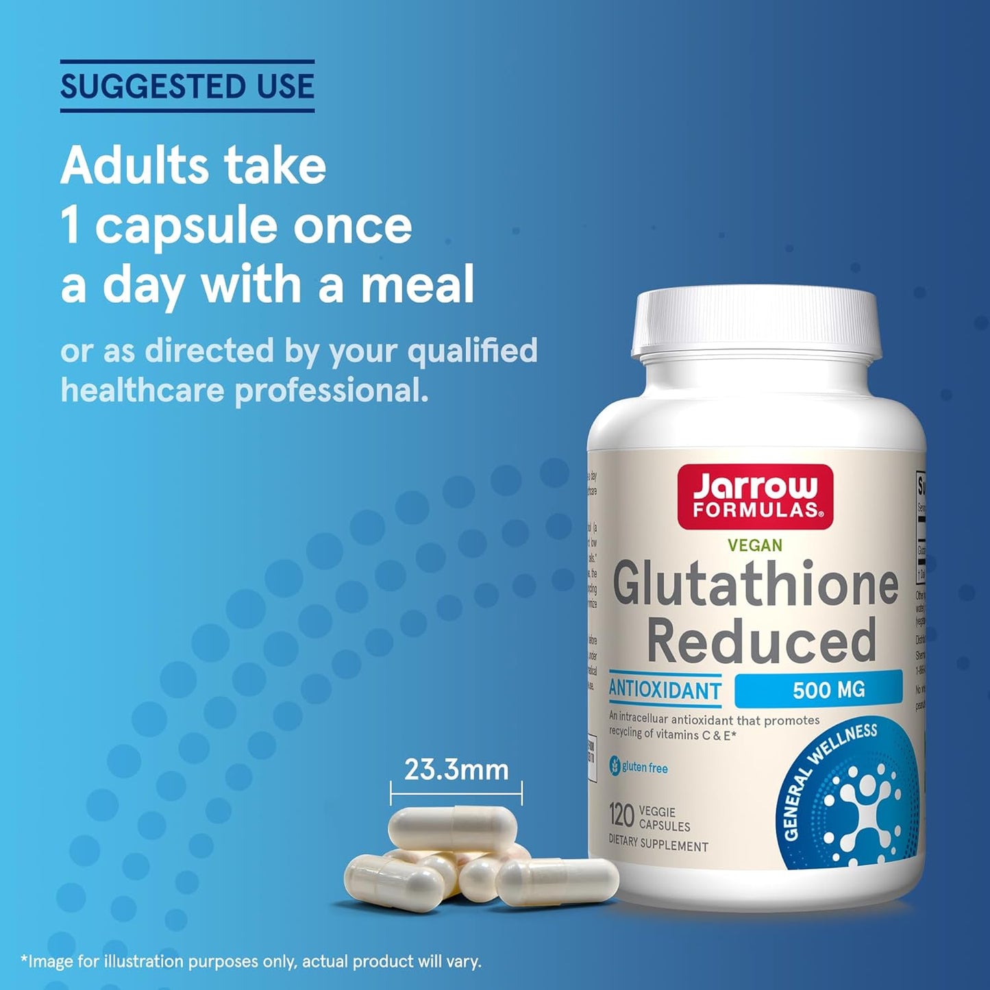 Jarrow Formulas Glutathione Reduced 120 Veggie Capsules