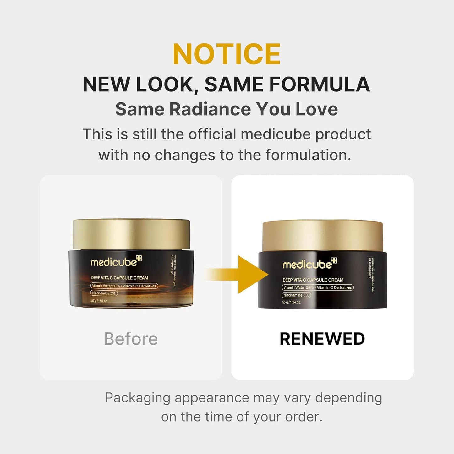 medicube Deep Vitamin C Golden Capsule Face Moisturizer - 1.94 oz