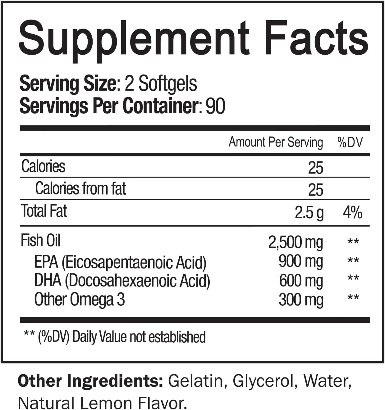 NutriFlair Burpless Omega-3 Fish Oil Supplement 180 softgels