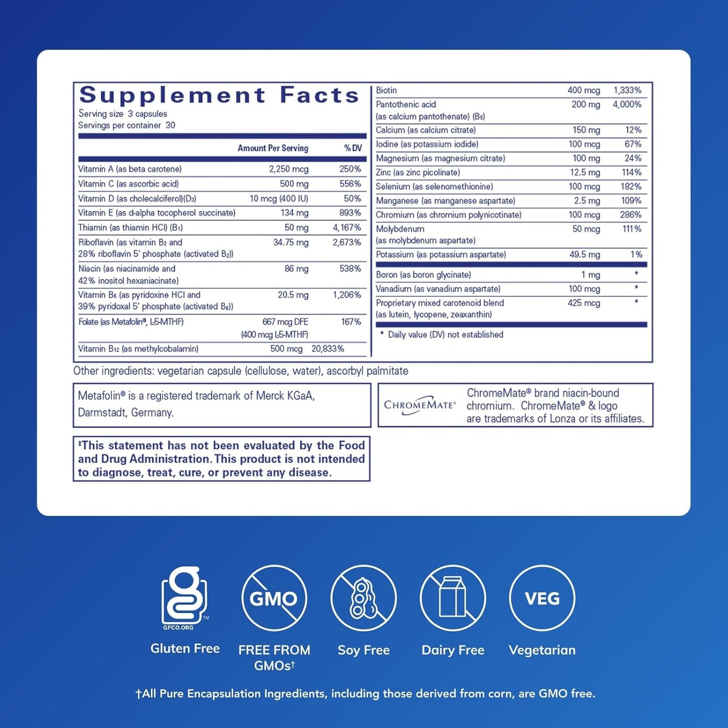 Pure Encapsulations Nutrient 950 - 90 Capsules