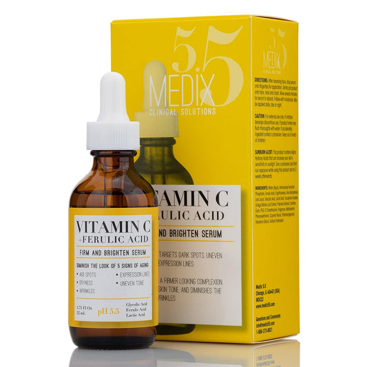 Medix Vitamin C Facial Serum Skin Care Booster For Age Spots, Wrinkles, & Fine Lines