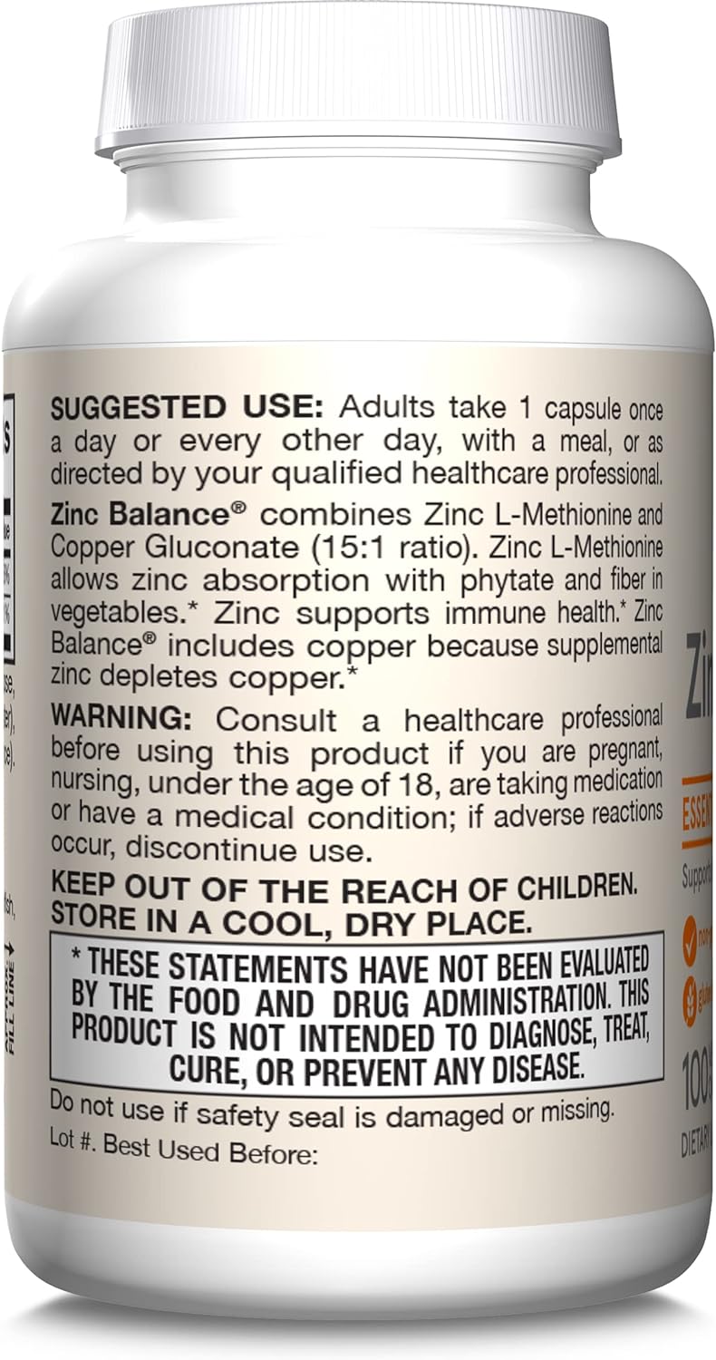 Jarrow Formulas Zinc Balance 100 capsules