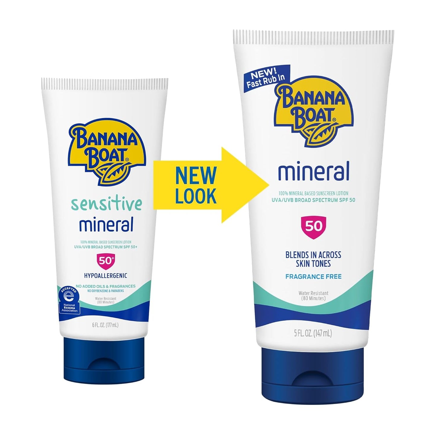 Roll over image to zoom in Banana Boat Mineral Sunscreen SPF 50, 5oz