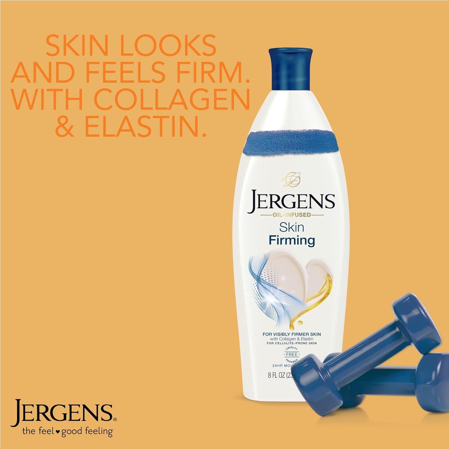 Jergens Skin Firming Body Lotion for Dry to Extra Dry Skin, 16.8 Oz