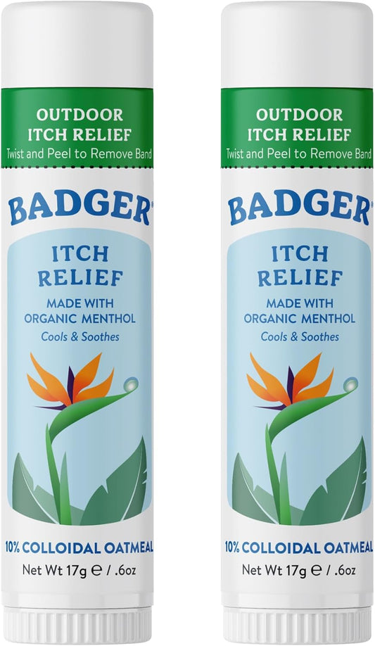 Badger Bug Bite Itch Relief Stick,6 oz,  2-Pack
