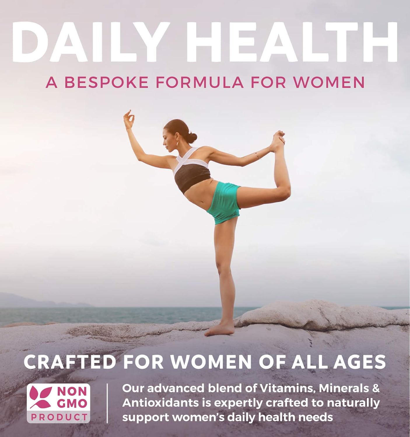 Multivitamin for Women  Daily Womens Multivitamin + Multi Mineral for Energy Boost - 60 Capsules