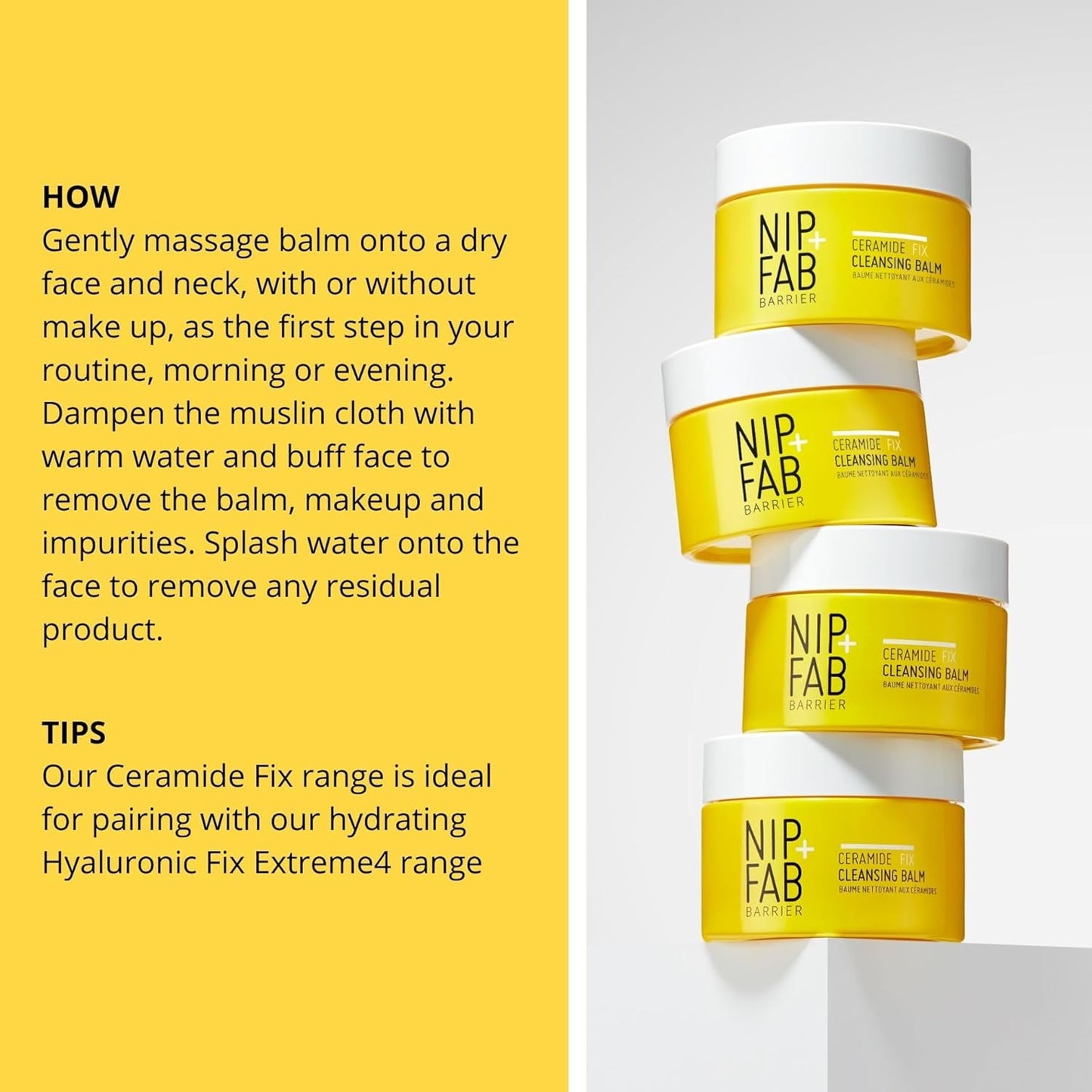 Nip+Fab Ceramide Fix Cleansing Balm  - 2.53 Fl Oz