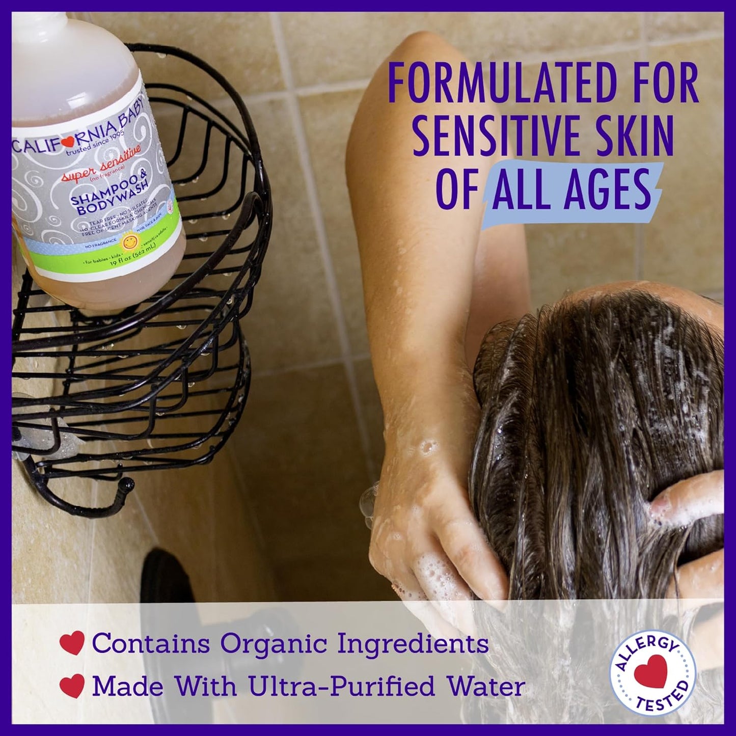 California Baby Super Sensitive Baby Shampoo and Body Wash 8.5 oz