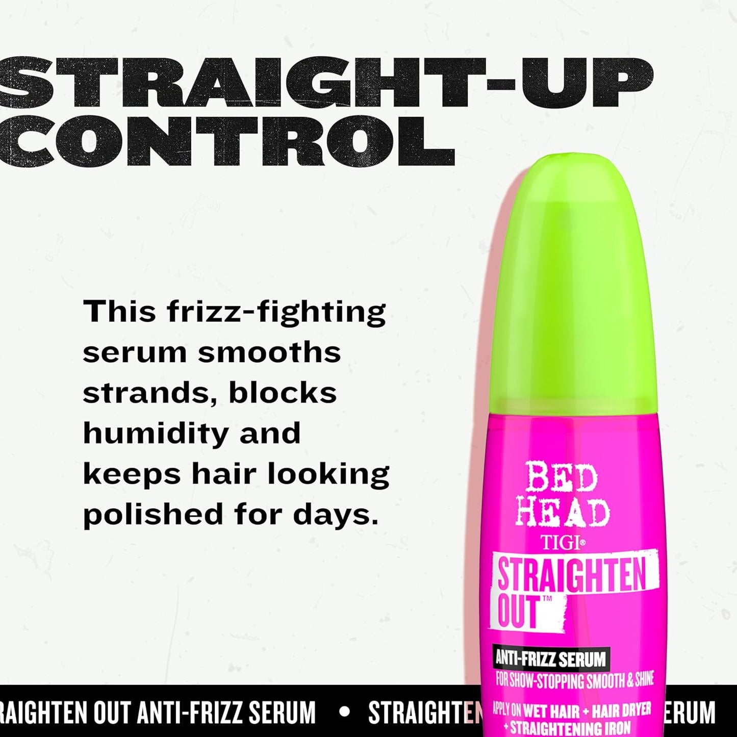 TIGI Bed Head Straighten Out Anti-Frizz Serum -3.38 fl o z