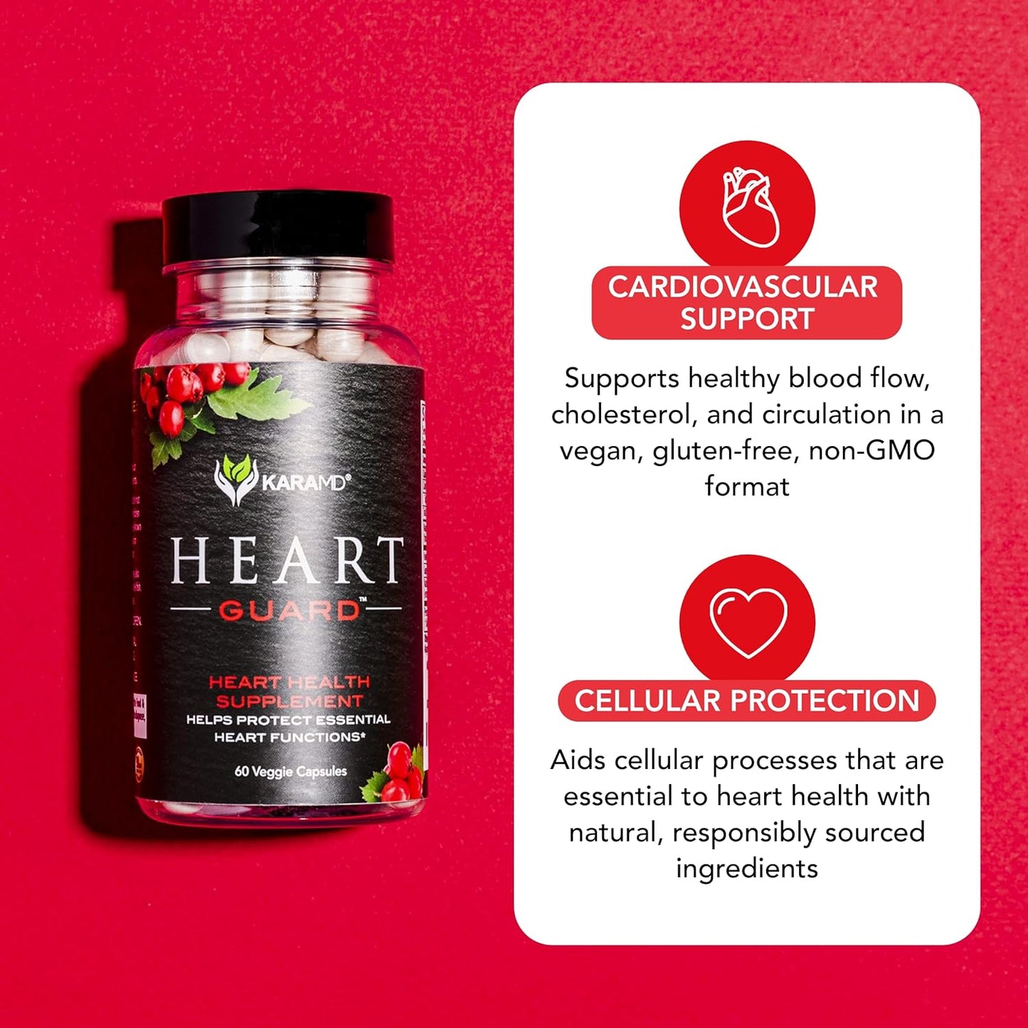 KaraMD Heart Guard | Natural Heart Support Supplement 60 capsules