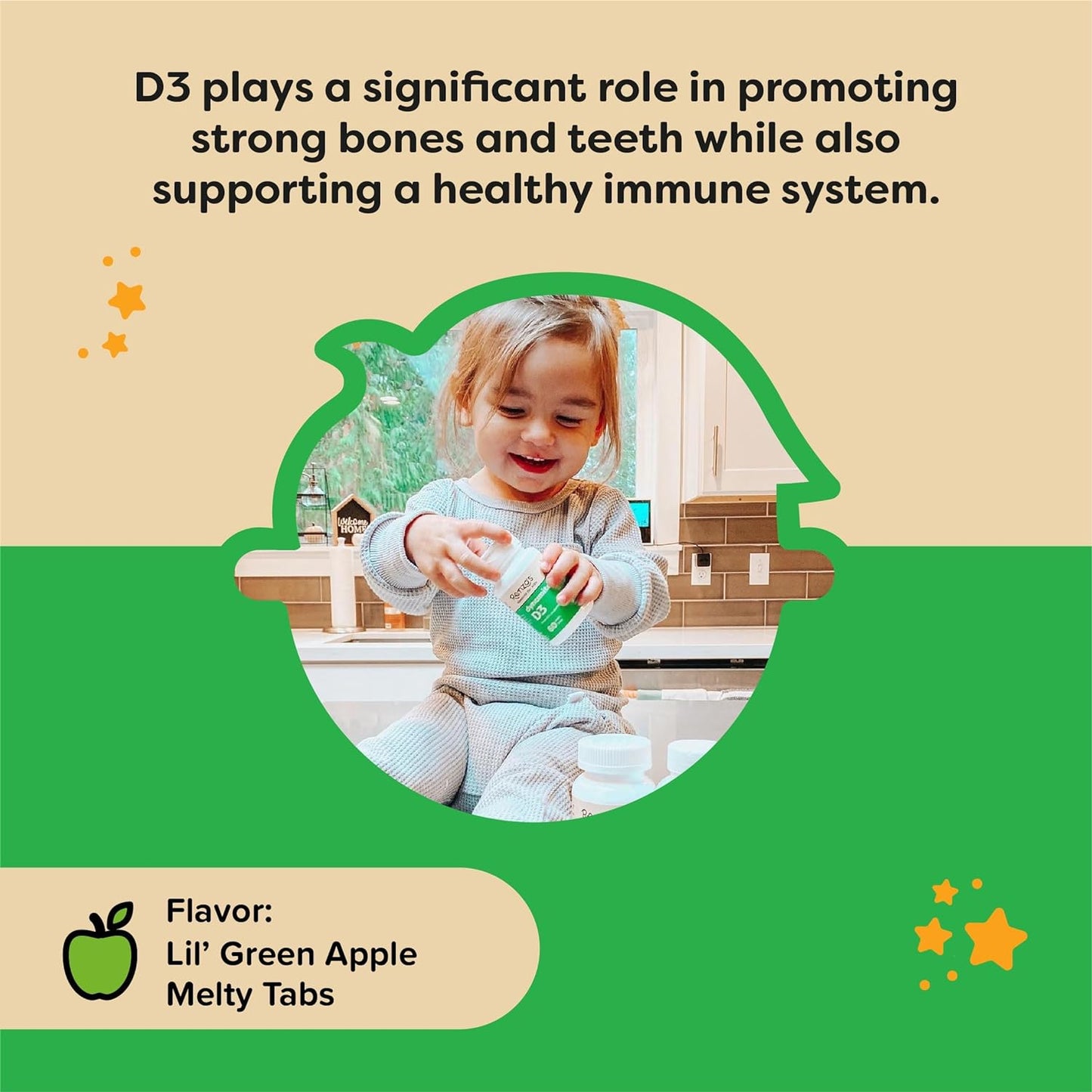 Renzo's Dynamite Vitamin D3 - Dissolving Kids Vitamin D3-60 tabs