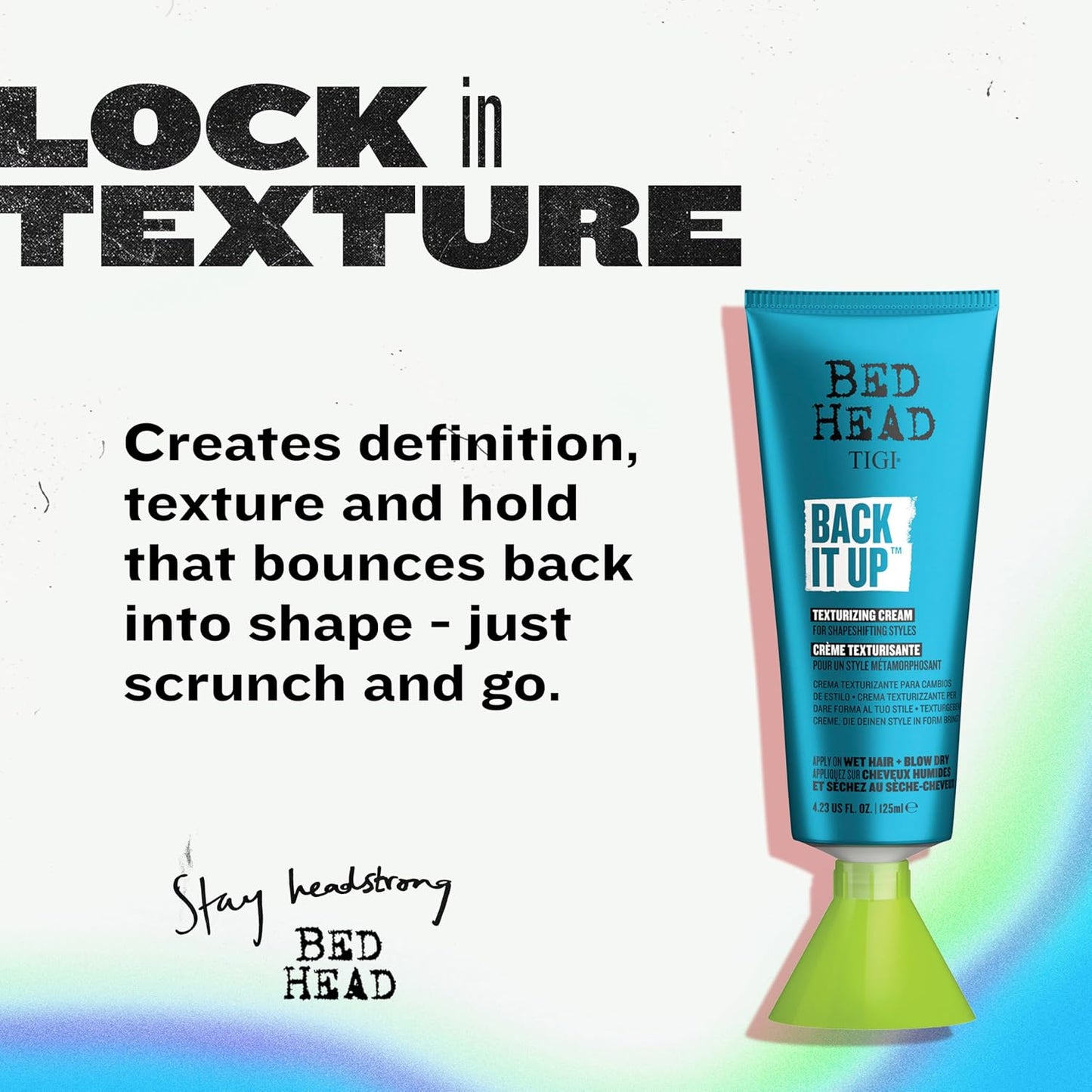 TIGI Bed Head Back It Up texturizing Cream for Shape and Texture  - 4.23 fl oz