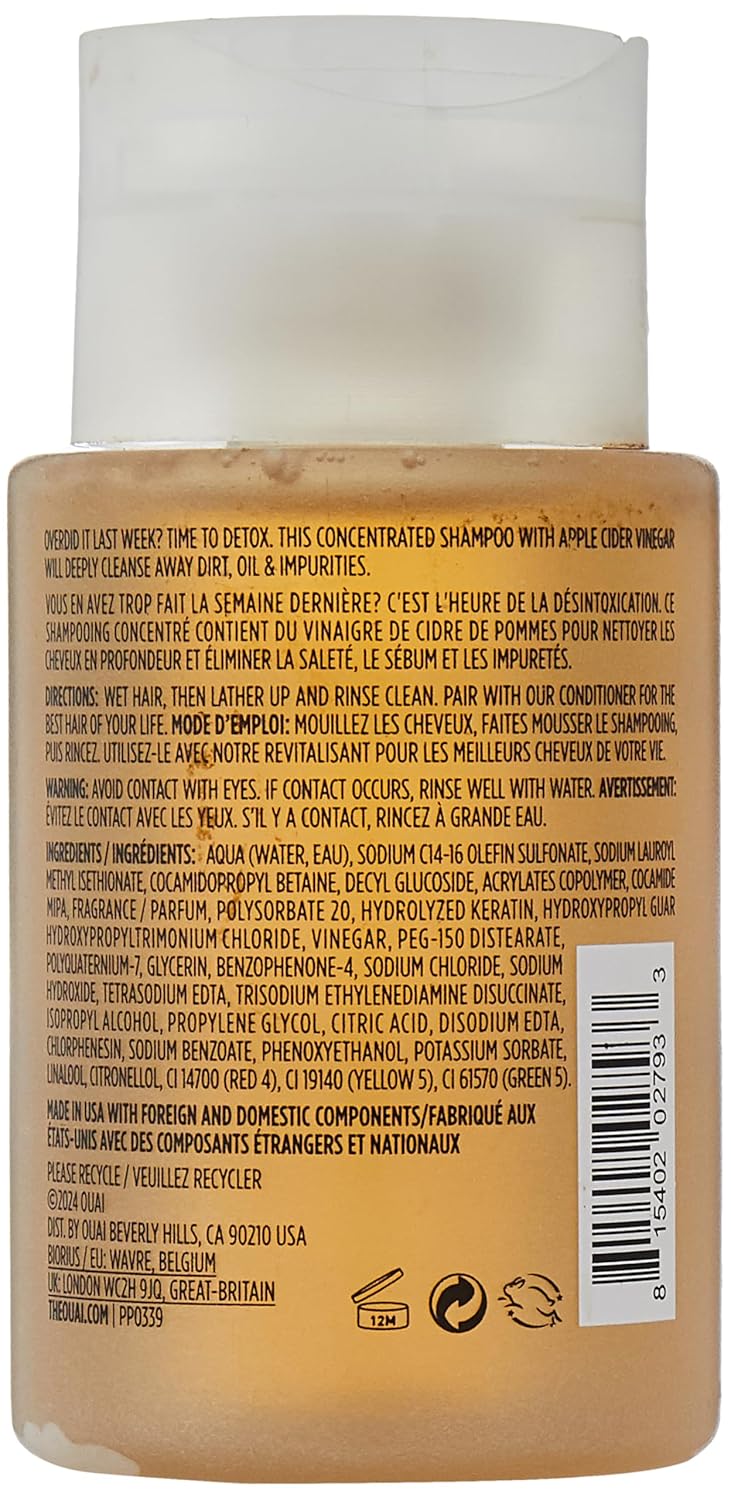OUAI Detox Shampoo Travel Size - 3 oz