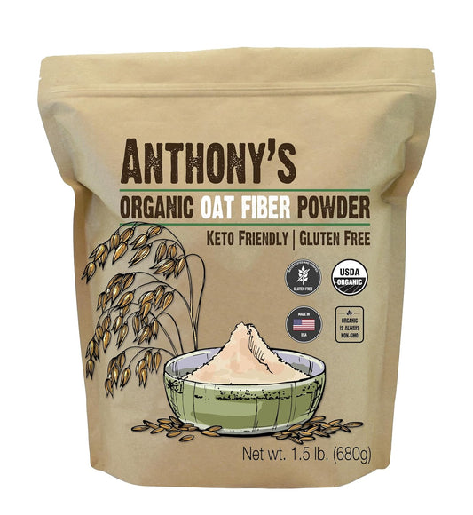 Anthony's Organic Oat Fiber, 1.5 lb