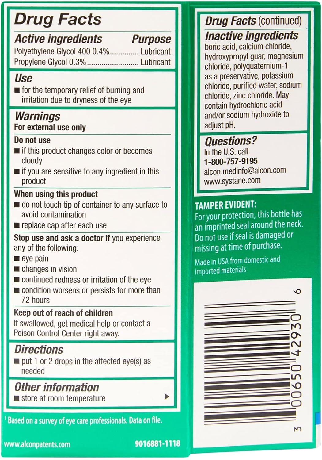 Systane Eye Lubricant  Eye Drops -30ml