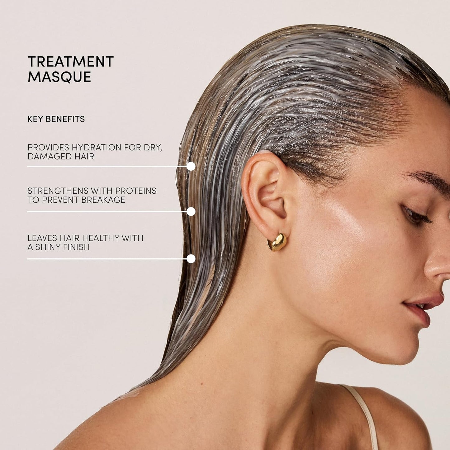 OUAI Thick Hair Mask - Treatment Masque with Almond Oil - 3.4 Oz