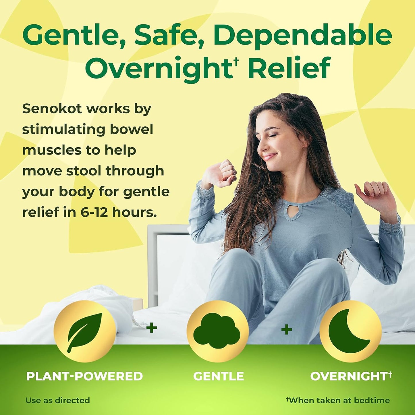 Senokot Regular Strength 50 Tablets Natural Vegetable Laxative Ingredient