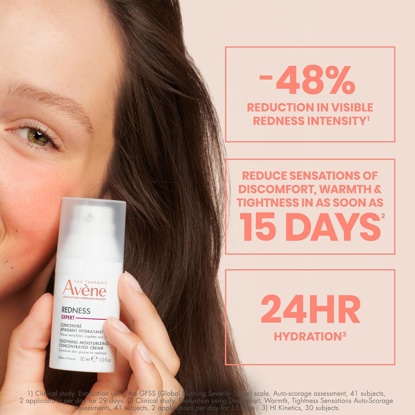 Avène Redness Expert Soothing Moisturizing Concentrated Cream -  1 Fl Oz