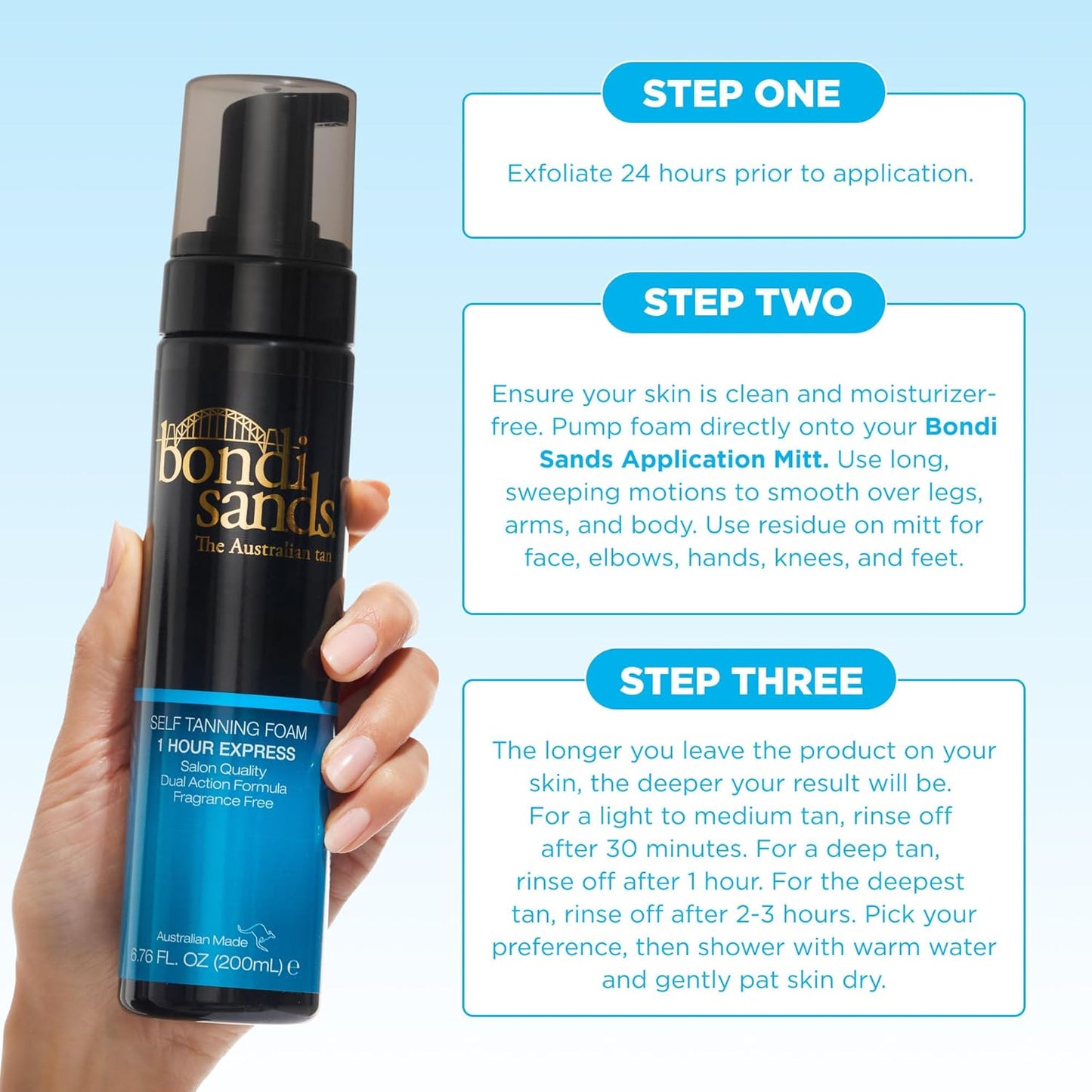 Bondi Sands Express Self Tanning Foam, 6.76 fl oz