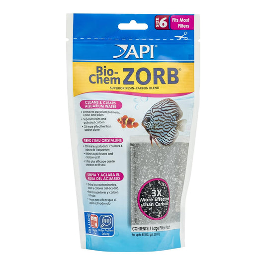 API BIO-CHEM ZORB SIZE 6 Aquarium Canister Filter Filtration Pouch 1-Count Bag
