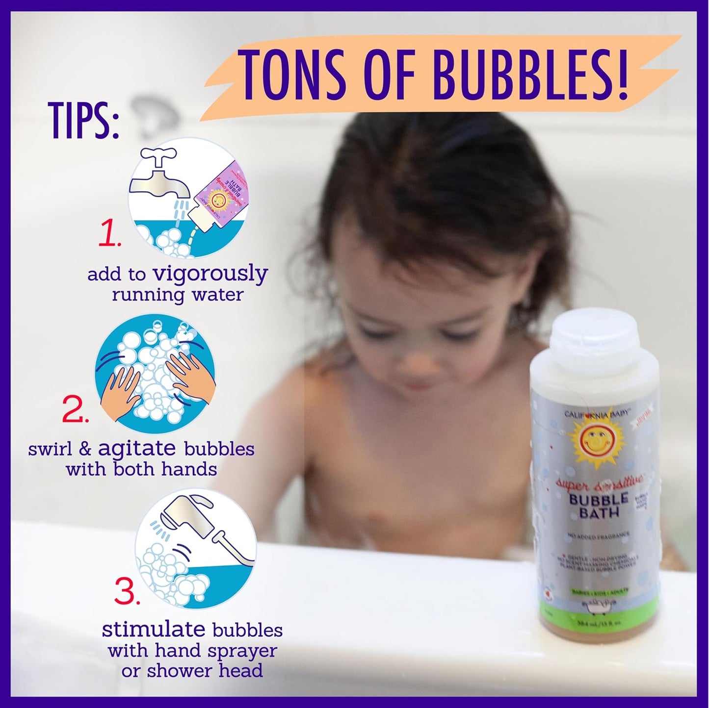 California Baby Super Sensitive Bubble Bath 13 Fl oz