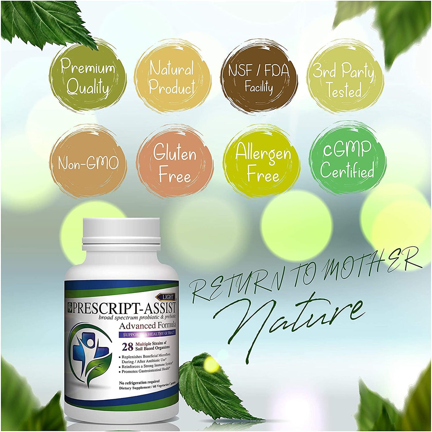Prescript-Assist Light -28 strains Soil microflora Probiotic and Prebiotic for Children and Adults