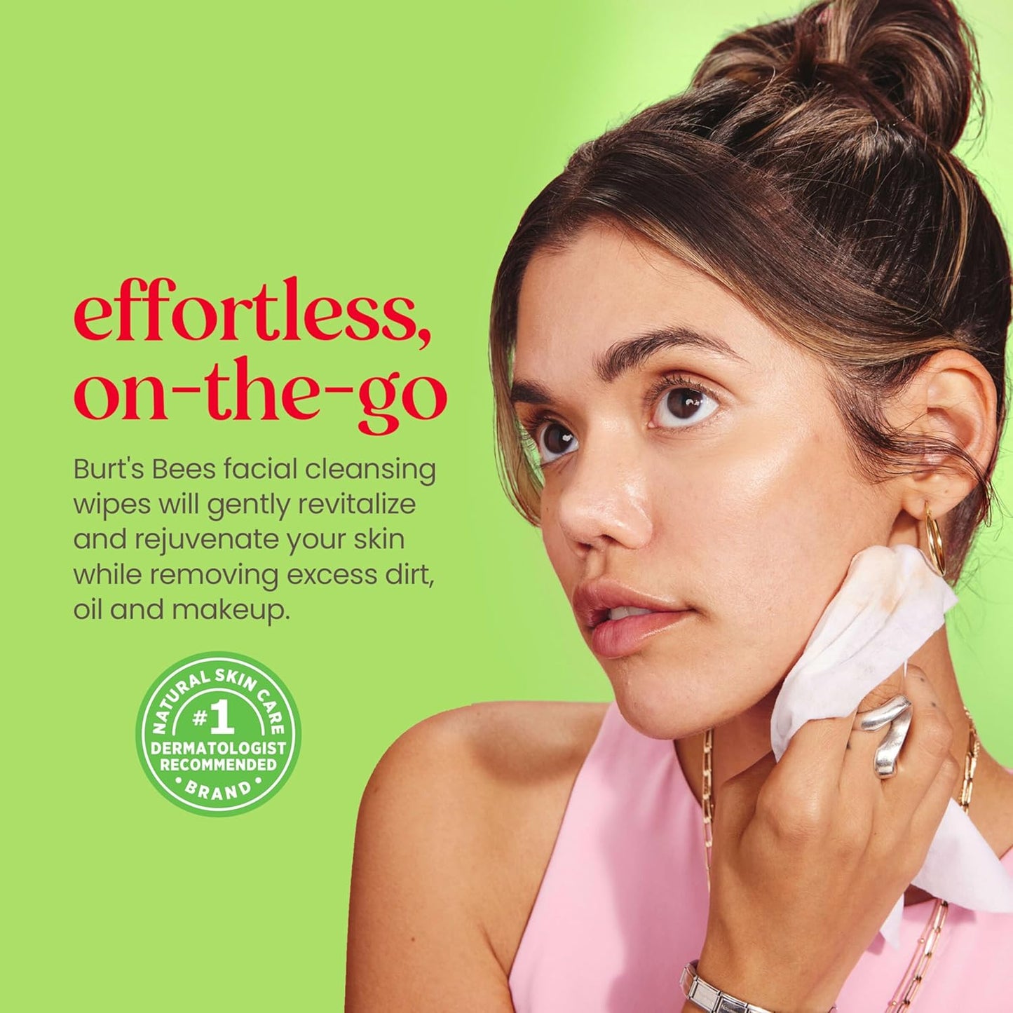 Burt's Bees Aloe Vera Face Wipes, for Sensitive Skin,30 Ct. (3-Pack)