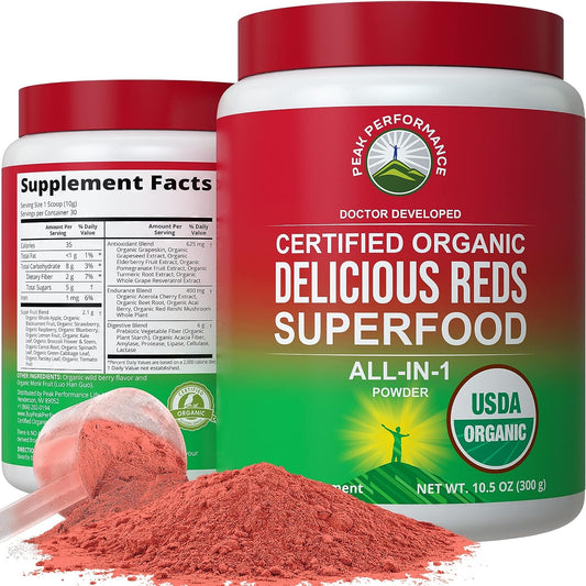 Organic Reds Superfood Powder. Best Tasting Organic Red Juice Super Food