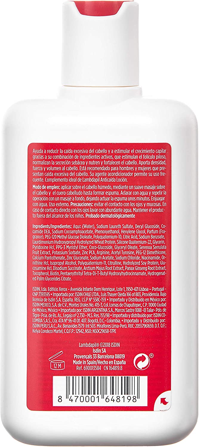 ISDIN Lambdapil Anti-Hair Loss Shampoo (200ml) pack of 2
