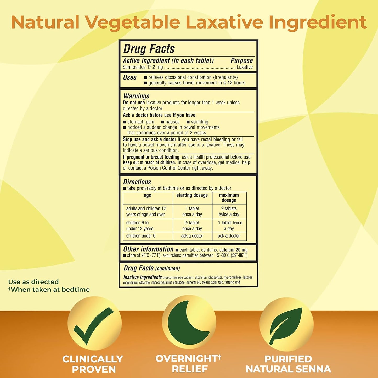 Senokot Extra Strength Natural Vegetable Laxative 36 Count