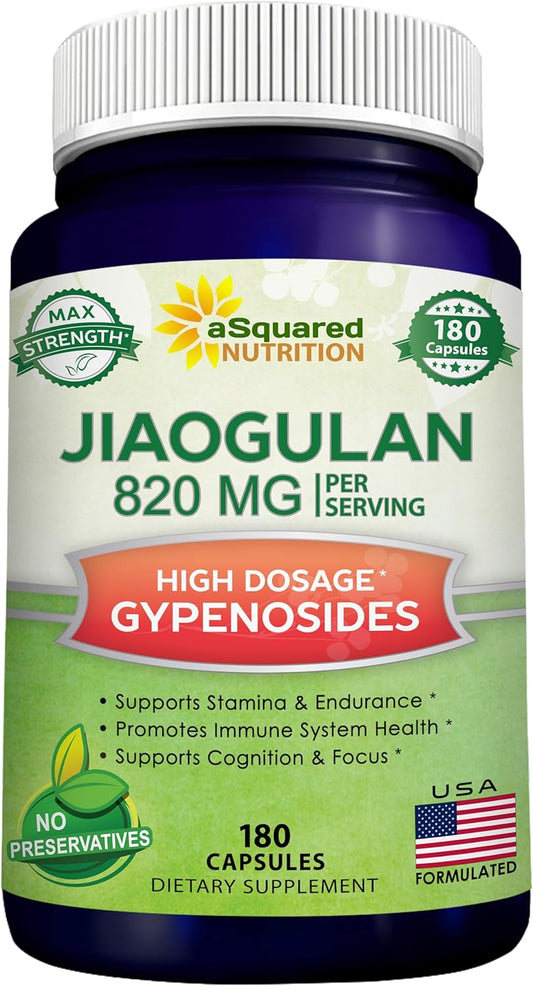 aSquared Nutrition Jiaogulan Supplement-180 Capsules