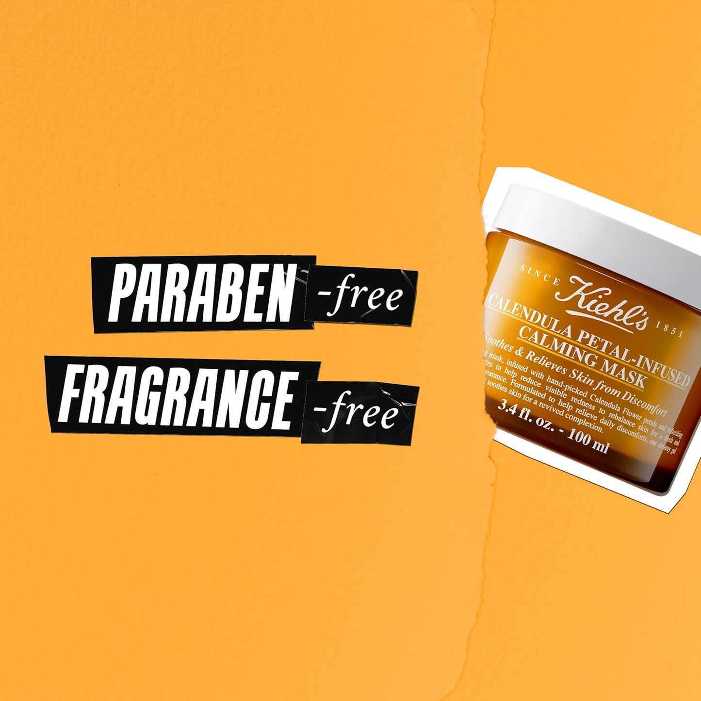 Kiehl's Calendula Petal Infused Calming Mask, 3.4Fl oz