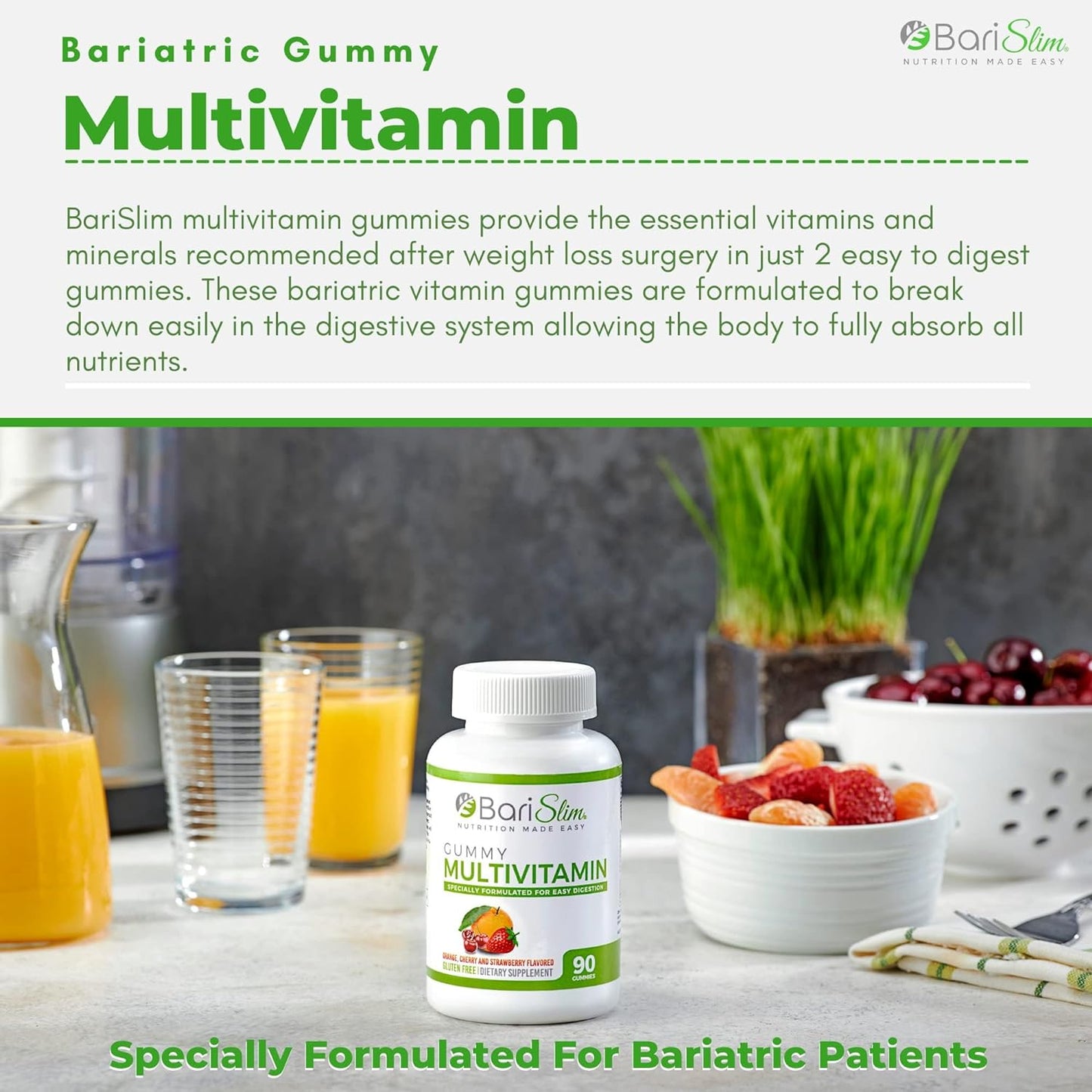 BariSlim Bariatric Chewable Multivitamin  Gummies 90 count