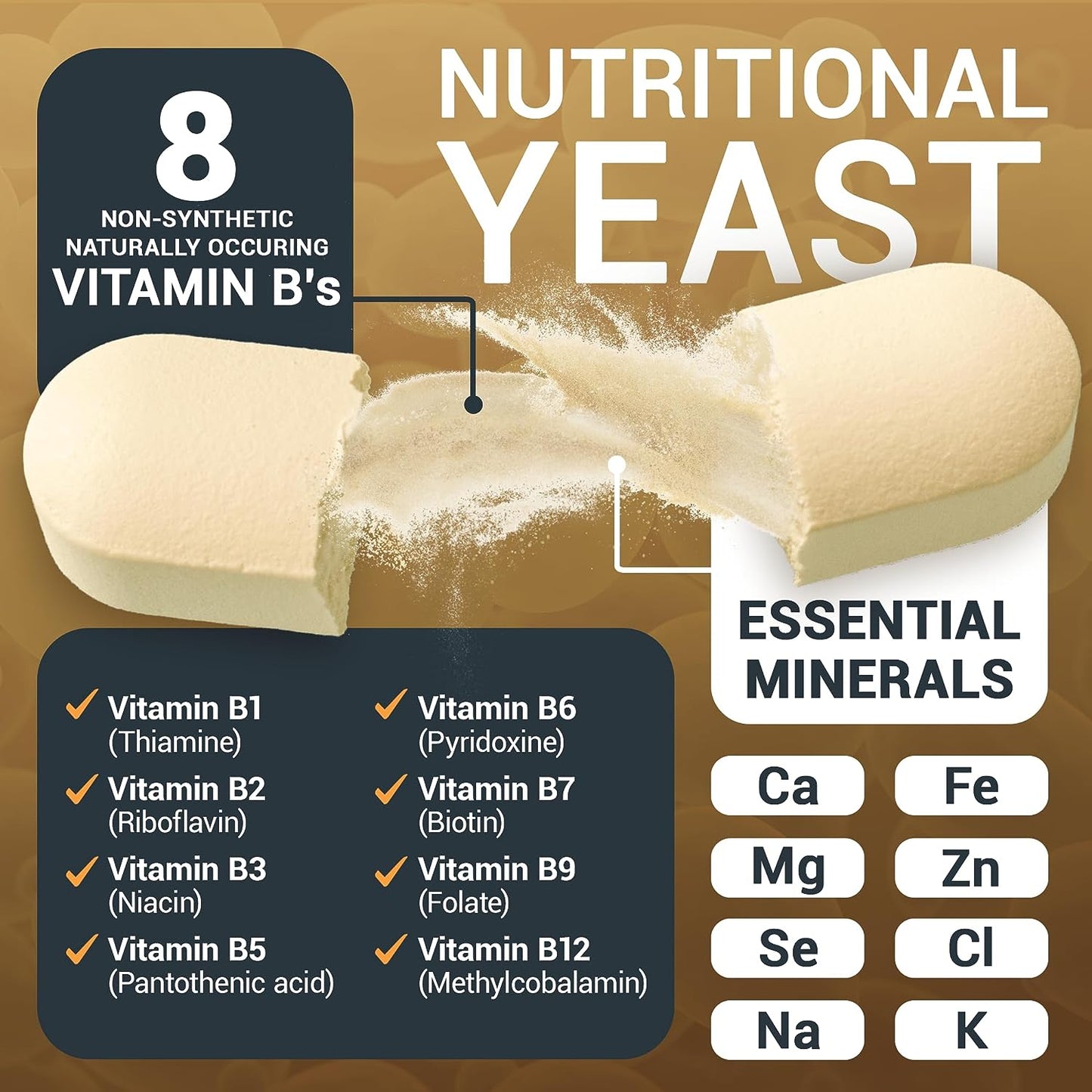 Dr. Berg Nutritional Yeast 270 Vegan Tablets