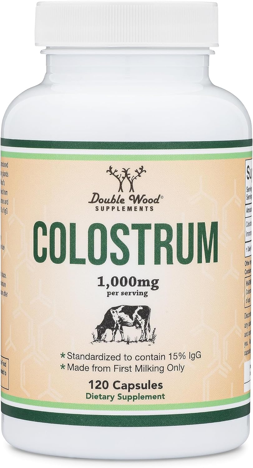 Colostrum Supplement 120 Capsules 1,000mg per Serving,