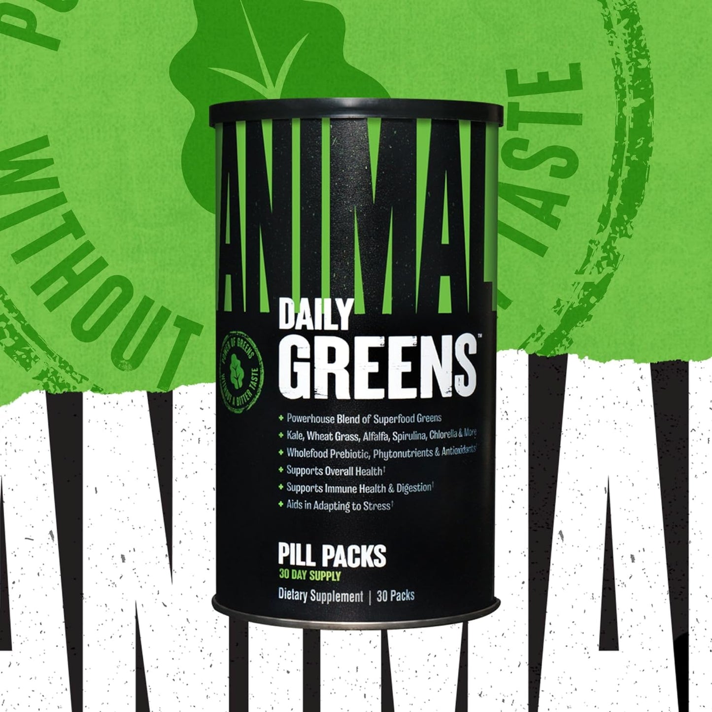 Animal Greens Pak - Chlorophyll, Spectra, Superfood Whole Food Prebiotic- 30 count