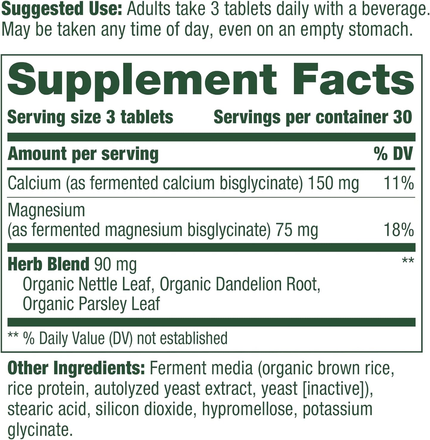 MegaFood Calcium Magnesium Supplement 90 count