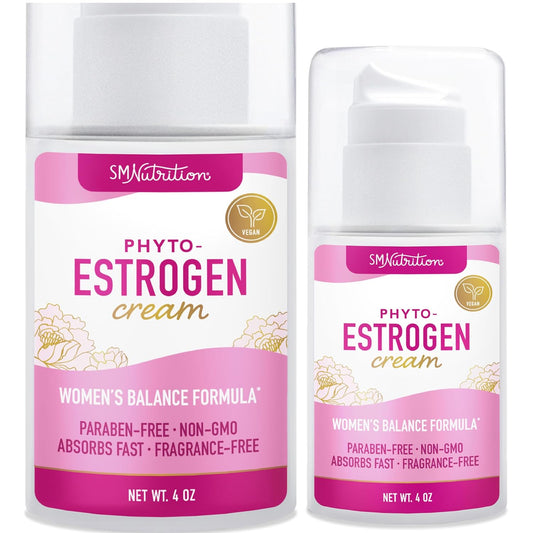 Phyto Estrogen Cream for Women | Plant Based Hot Flash, Menopause 4OZ