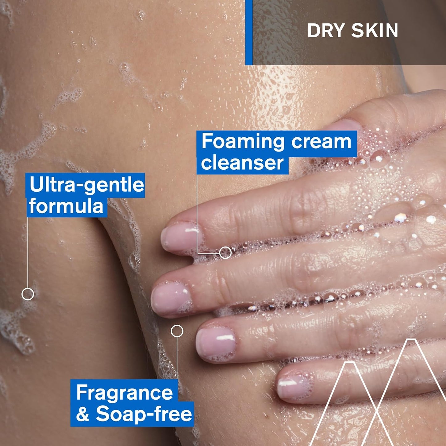 URIAGE Gentle Cleasning Syndet Face & Body Wash for Dry Skin -17 fl oz