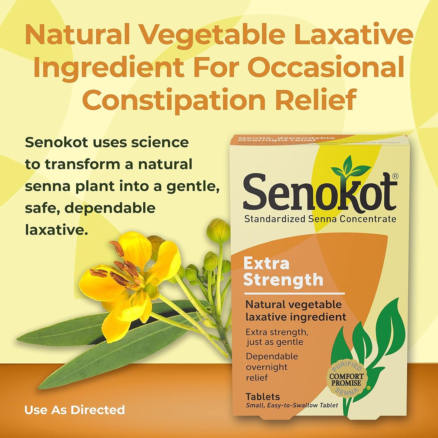 Senokot Extra Strength Natural Vegetable Laxative 36 Count