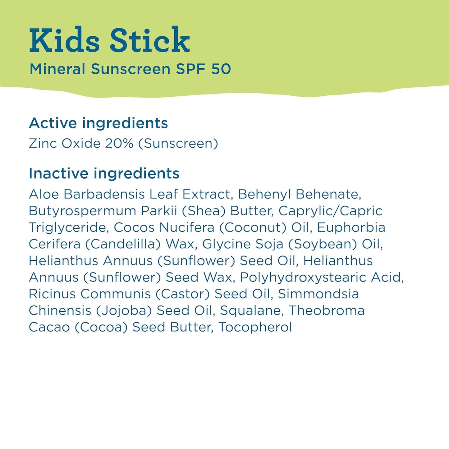 Blue Lizard Kids Mineral SPF 50 Sunscreen Stick, Zinc Oxide - 0.5 oz