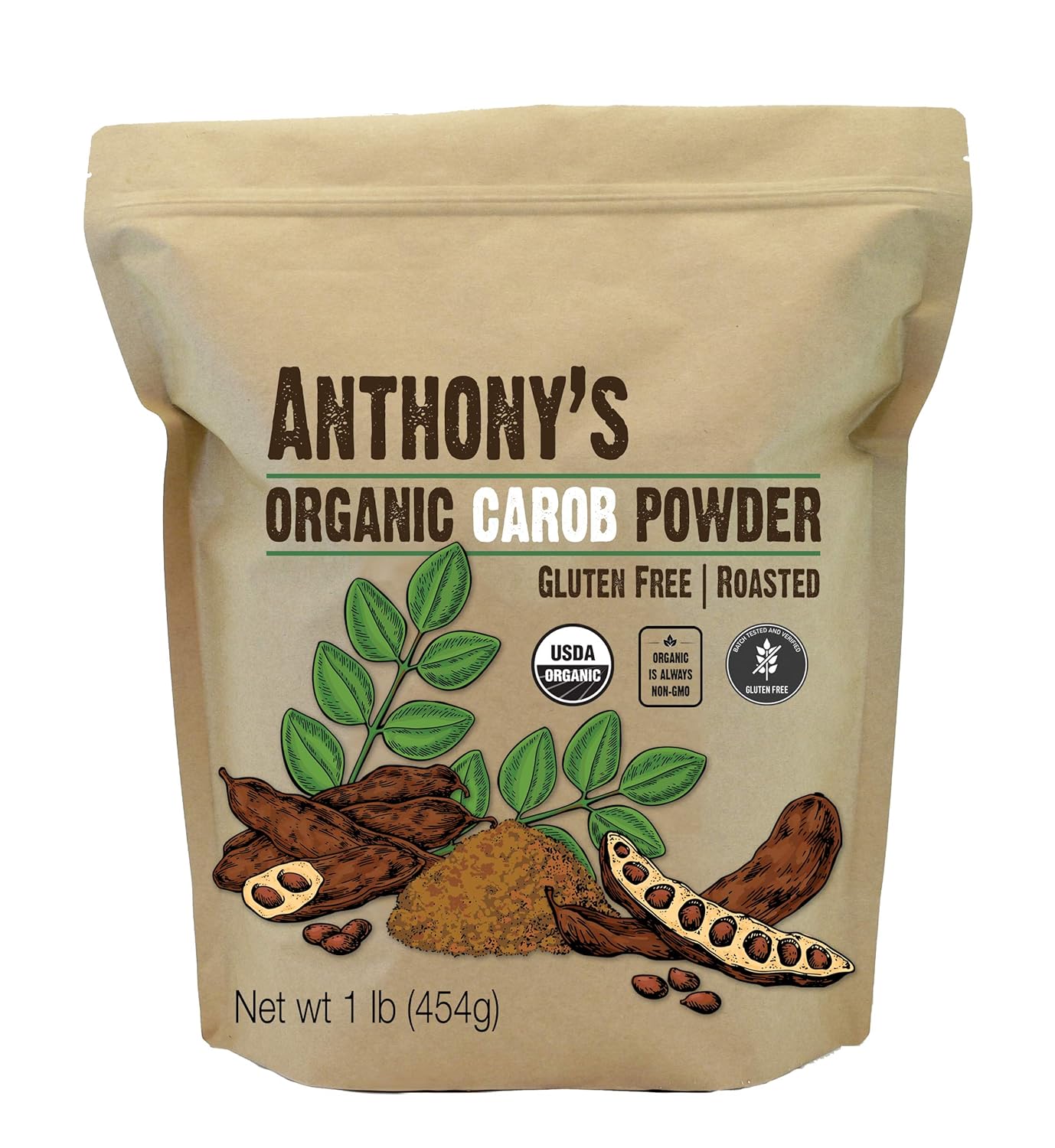 Anthony's Organic Carob Powder, 1 lb