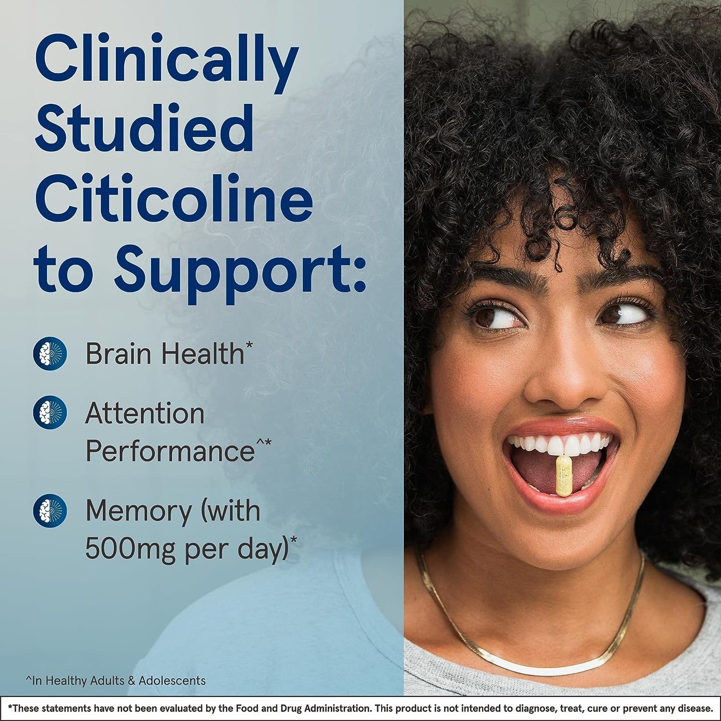 Jarrow Formulas Citicoline CDP Choline 120 Capsules