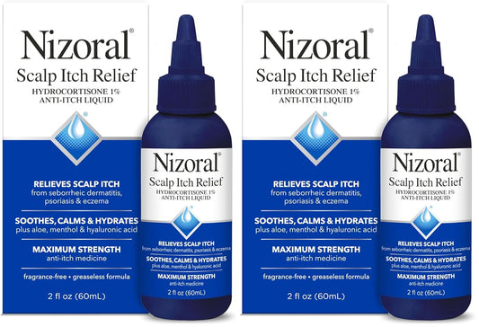 Nizoral Scalp Itch Relief Liquid— 2 Fl Oz (Pack of 2)