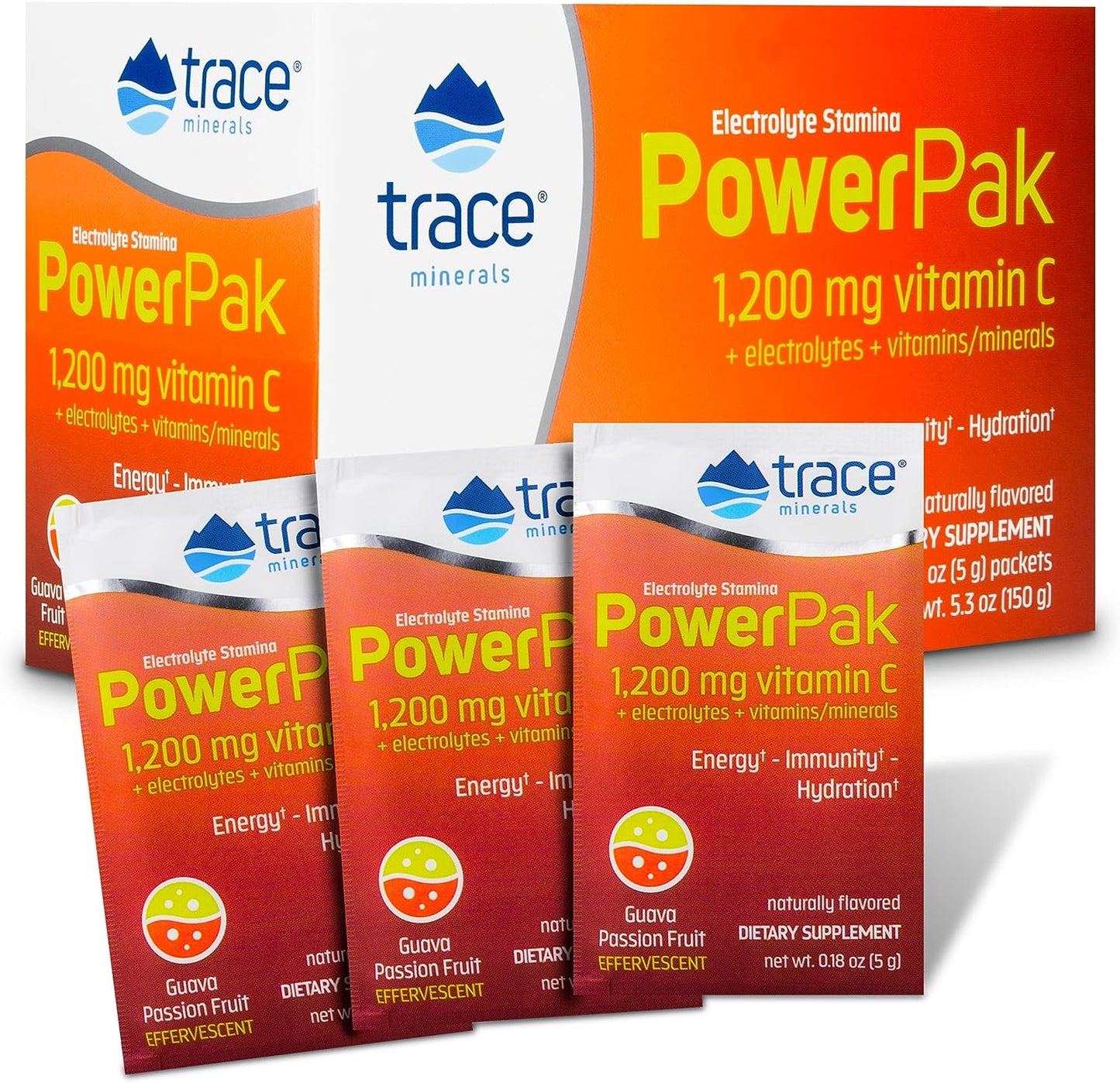 Trace Minerals Power Pak Electrolyte Powder Packets 30 Packets