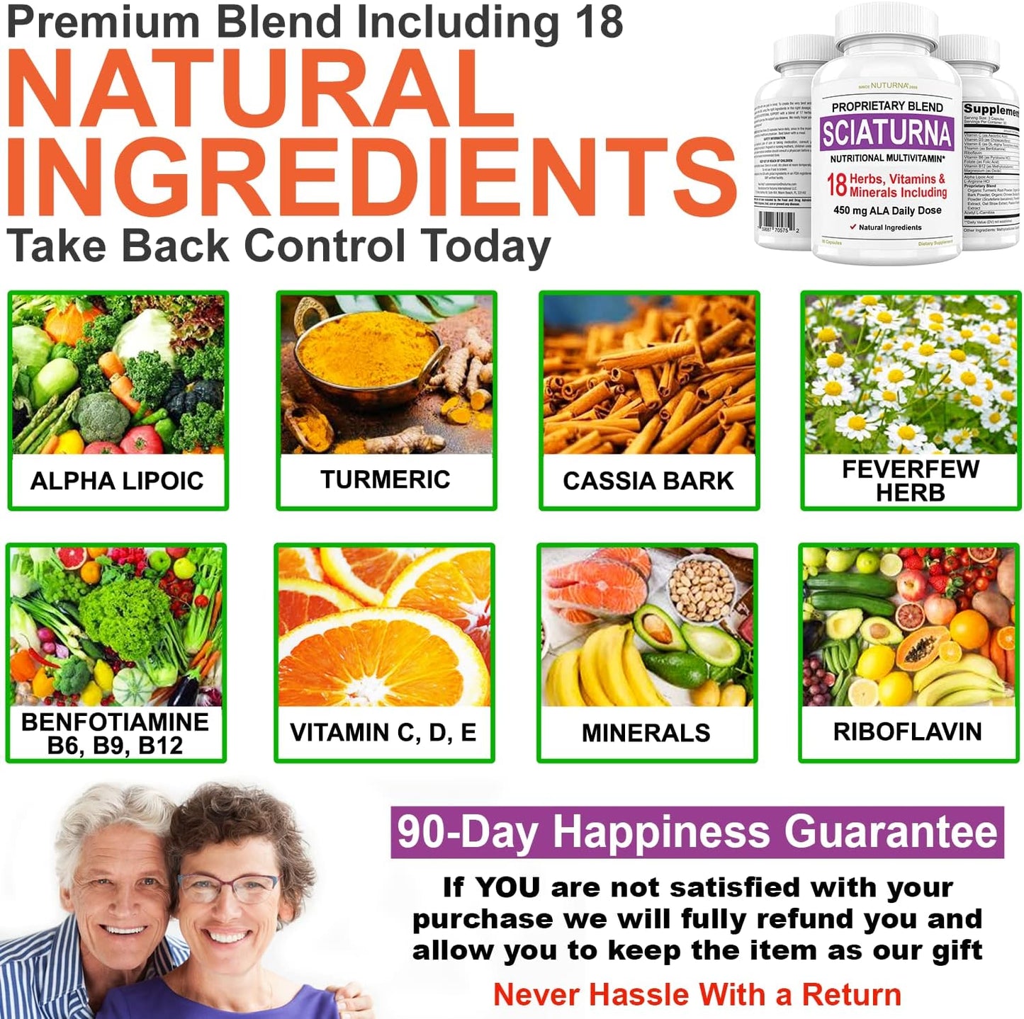 Sciaturna Nerve Nutritional Blend with Alpha Lipoic Acid 90 Capsules